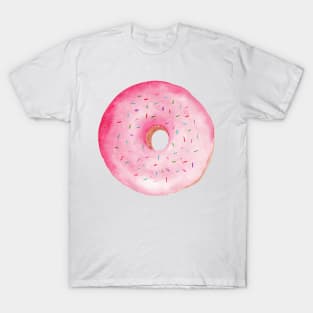 Pink Donut Watercolor By shoko T-Shirt